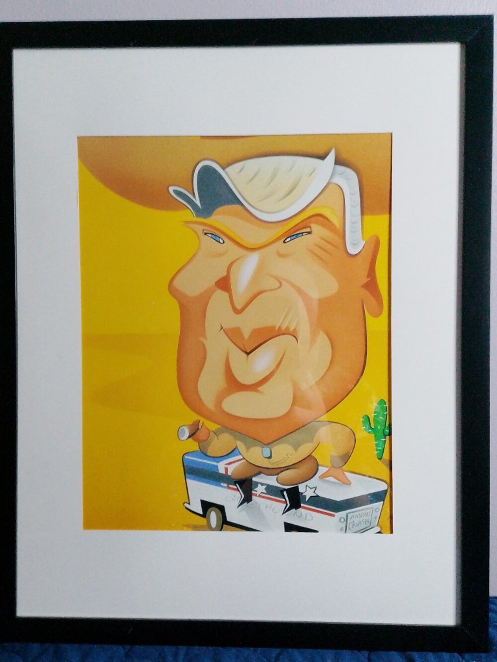 14"x12" caricature of John Madden by Risko